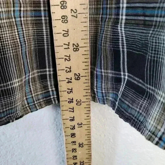 Wrangler Pearl Snap Button Up Shirt Sz XL Black - Picture 2 of 6